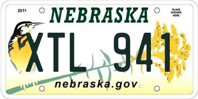 NE license plate XTL941