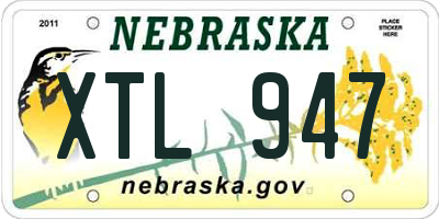 NE license plate XTL947
