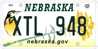 NE license plate XTL948