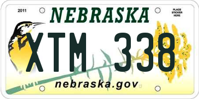 NE license plate XTM338