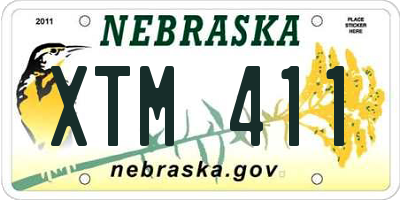 NE license plate XTM411