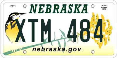 NE license plate XTM484