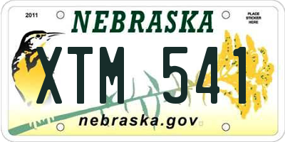 NE license plate XTM541