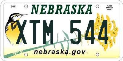 NE license plate XTM544