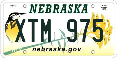 NE license plate XTM975