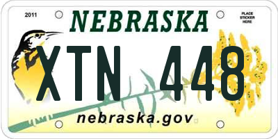 NE license plate XTN448