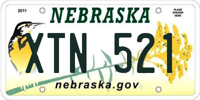 NE license plate XTN521