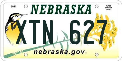 NE license plate XTN627