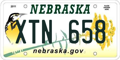 NE license plate XTN658