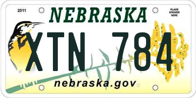 NE license plate XTN784
