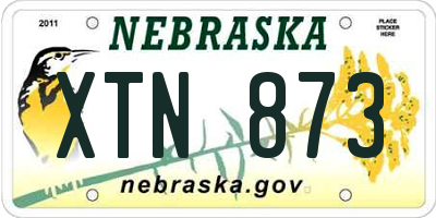 NE license plate XTN873