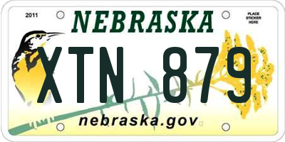 NE license plate XTN879