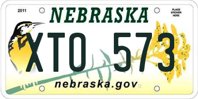 NE license plate XTO573