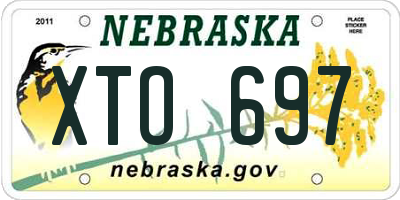 NE license plate XTO697