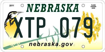 NE license plate XTP079