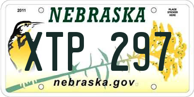 NE license plate XTP297