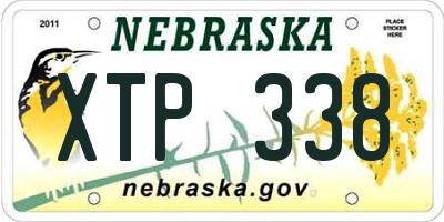 NE license plate XTP338