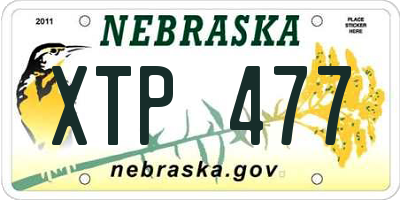 NE license plate XTP477