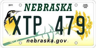 NE license plate XTP479