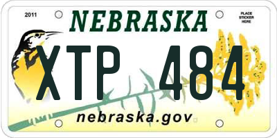 NE license plate XTP484