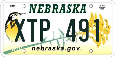 NE license plate XTP491