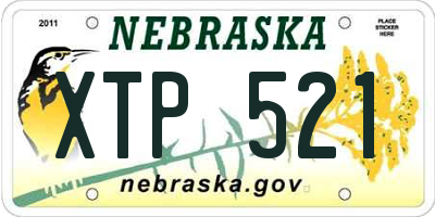 NE license plate XTP521