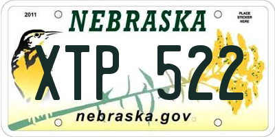 NE license plate XTP522