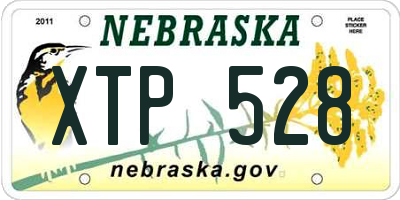 NE license plate XTP528
