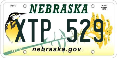 NE license plate XTP529