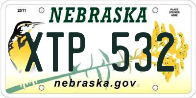 NE license plate XTP532