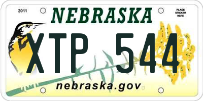 NE license plate XTP544