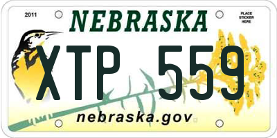 NE license plate XTP559