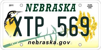 NE license plate XTP569