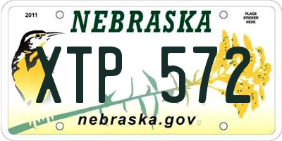 NE license plate XTP572