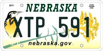 NE license plate XTP591