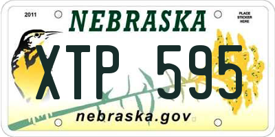 NE license plate XTP595