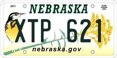 NE license plate XTP621