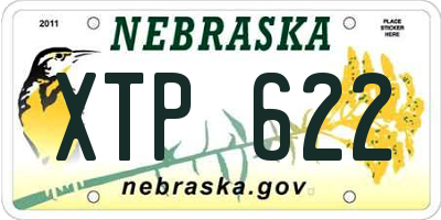 NE license plate XTP622