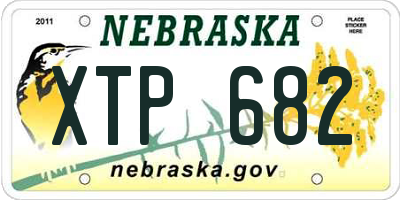 NE license plate XTP682
