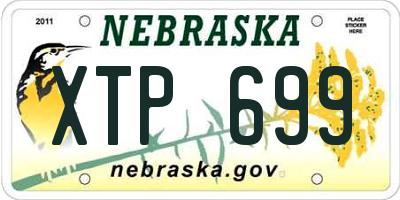 NE license plate XTP699