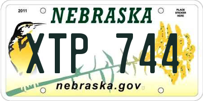 NE license plate XTP744