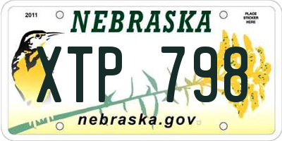 NE license plate XTP798