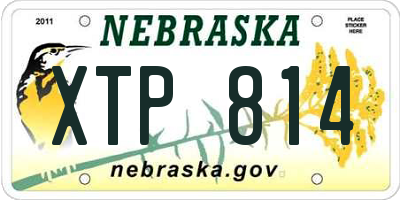 NE license plate XTP814