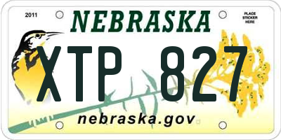 NE license plate XTP827