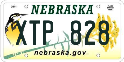NE license plate XTP828