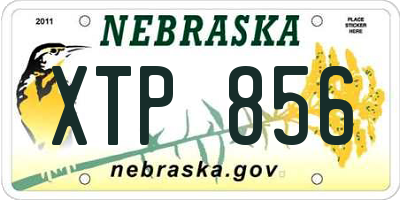 NE license plate XTP856