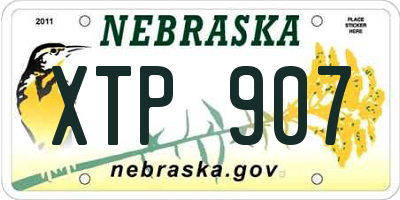 NE license plate XTP907