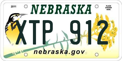 NE license plate XTP912