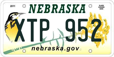 NE license plate XTP952