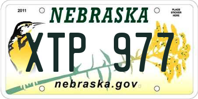 NE license plate XTP977